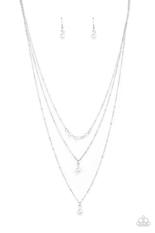 Paparazzi High Heels and Hustle - White Necklace