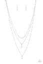 Paparazzi High Heels and Hustle - White Necklace