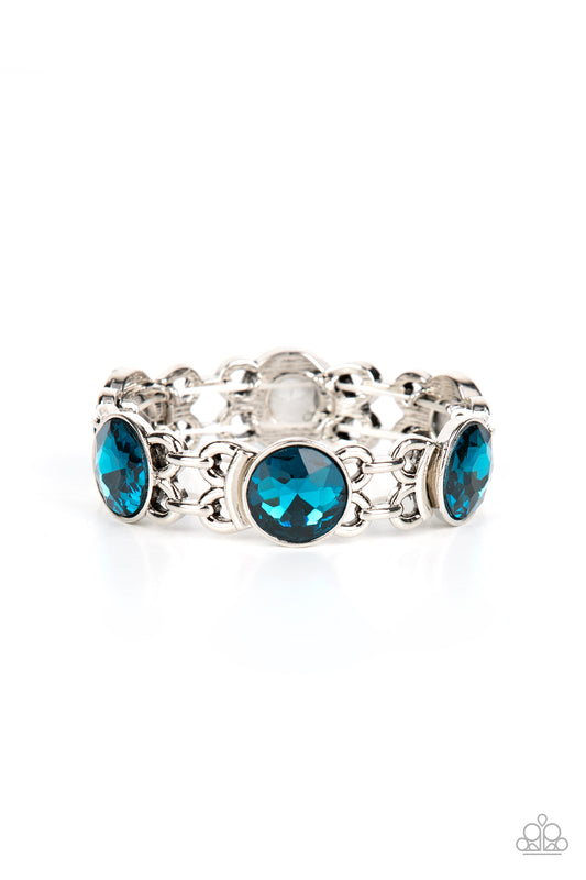 Paparazzi Devoted To Drama - Blue Bracelet