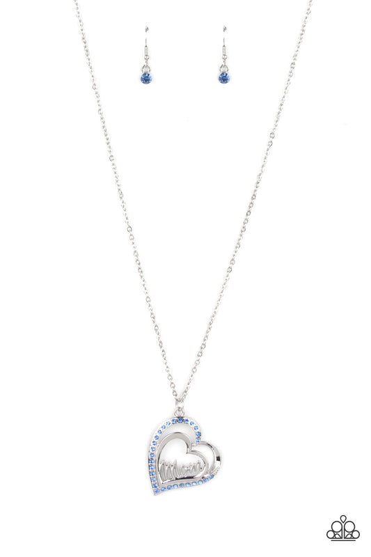Paparazzi A Mothers Heart - Blue Necklace