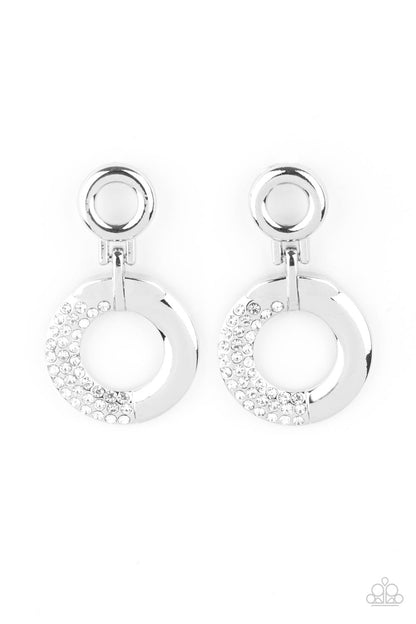 Paparazzi Modern Motivation - White Earrings