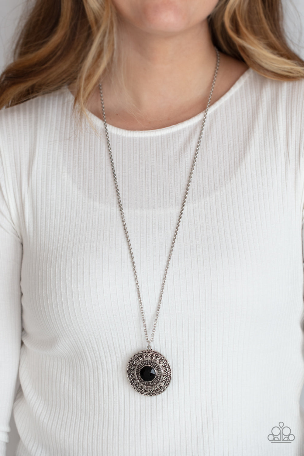 Paparazzi Aztec Apex - Black Necklace