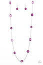 Paparazzi Glassy Glamorous - Purple Necklace