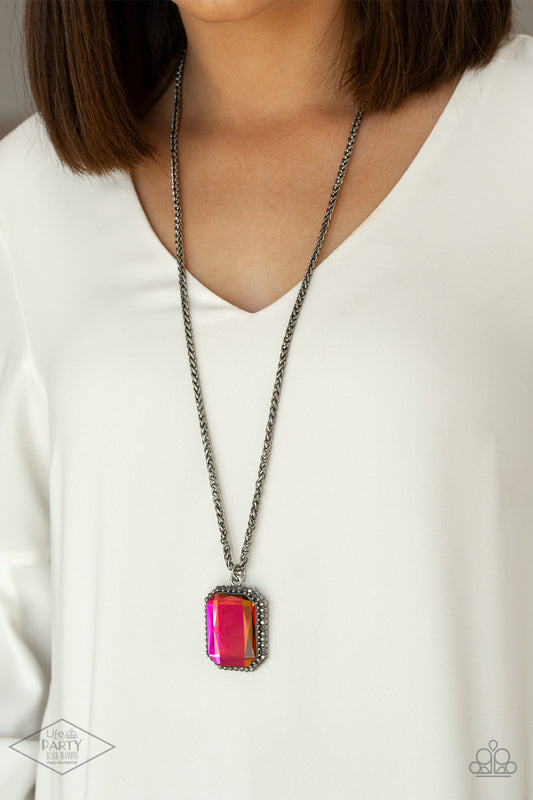 Paparazzi Let Your HEIR Down - Multi Oil Spill Necklace