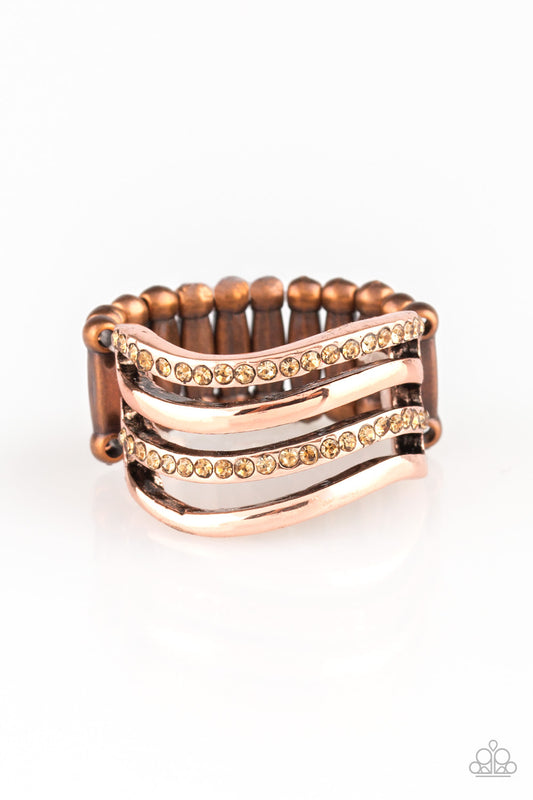 Paparazzi Pageant Wave - Copper Ring