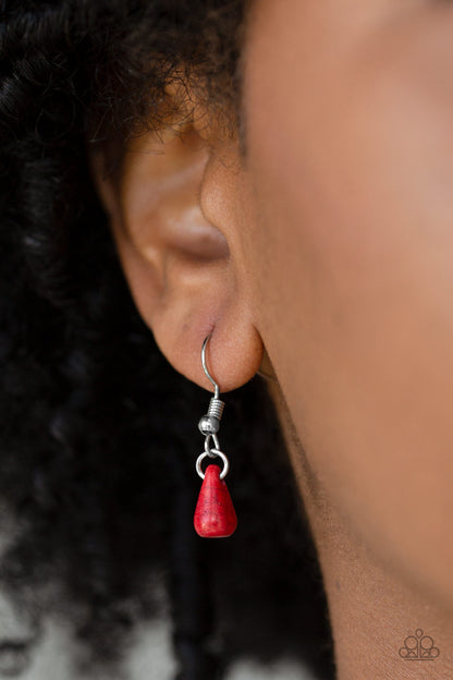 Paparazzi Extinct Species - Red Necklace