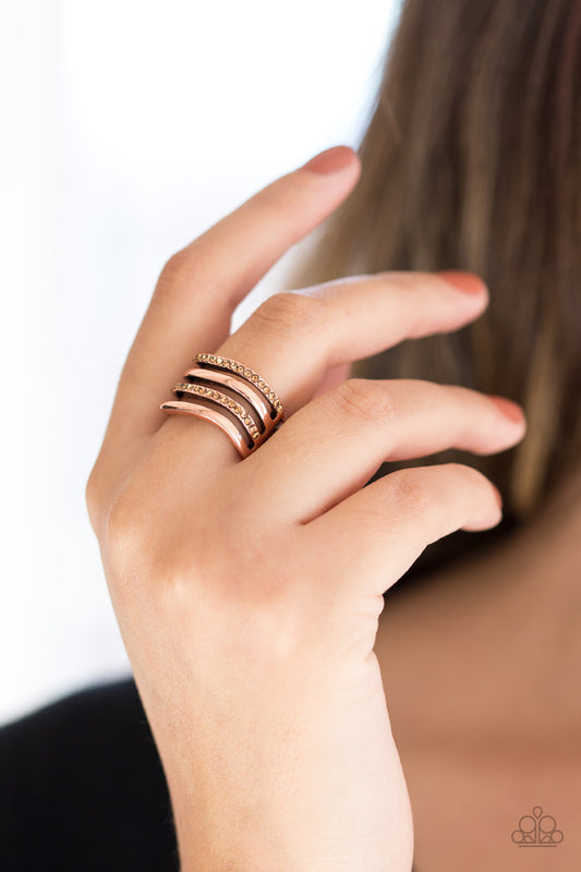 Paparazzi Pageant Wave - Copper Ring