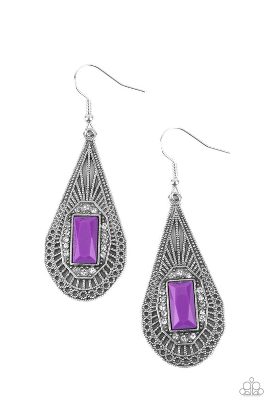 Paparazzi Deco Dreaming - Purple Earrings