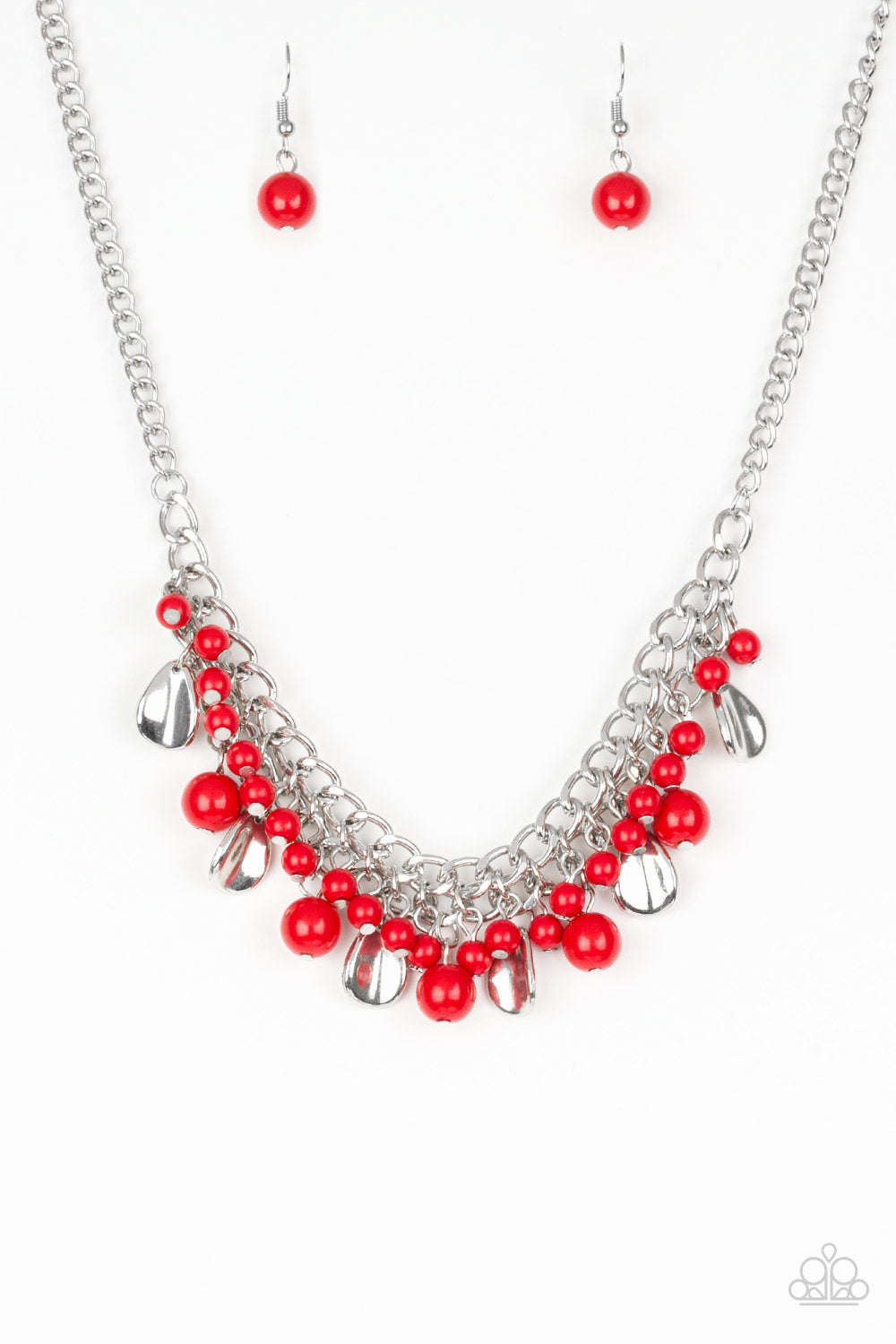 Paparazzi Summer Showdown - Red Necklace