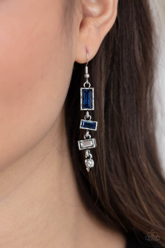 Paparazzi Modern Day Artifact - Blue Earrings