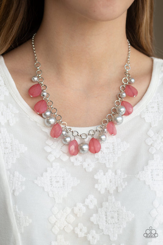 Paparazzi Pacific Posh - Multi Pink Necklace