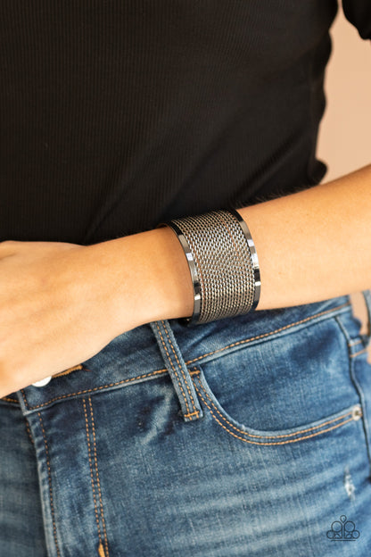 Paparazzi Stacked Sensation - Black Bracelet