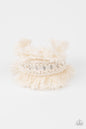 Paparazzi Homespun Hardware - White Bracelet
