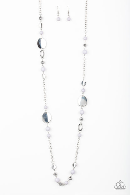 Paparazzi Serenely Springtime - Silver Necklace