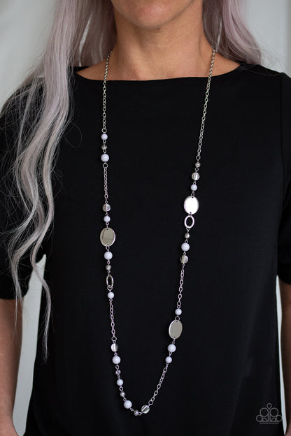 Paparazzi Serenely Springtime - Silver Necklace