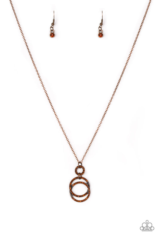 Paparazzi Timeless Trio - Copper Necklace