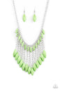 Paparazzi Venturous Vibes - Green Necklace