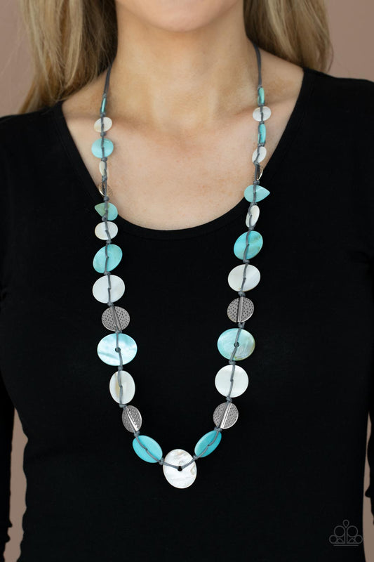 Paparazzi Seashore Spa - Blue Necklace