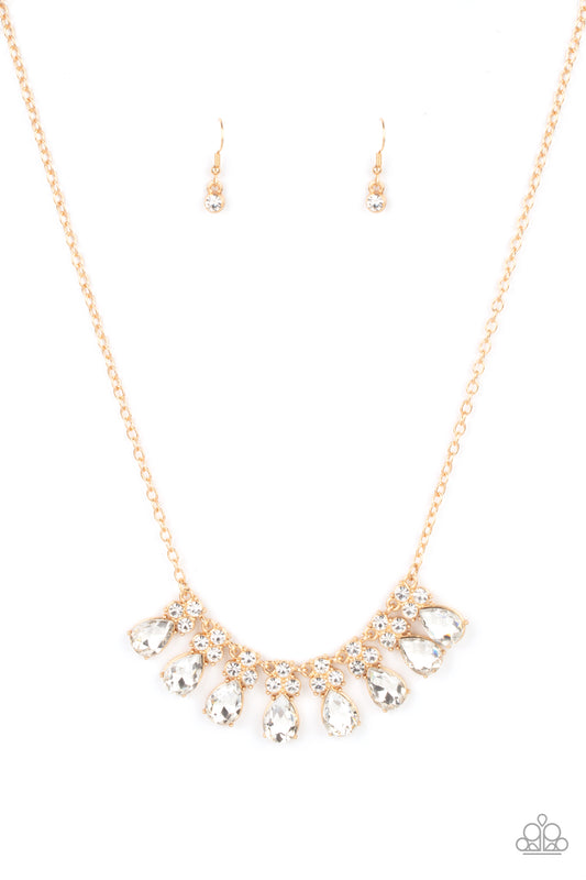 Paparazzi Sparkly Ever After - Gold Necklace