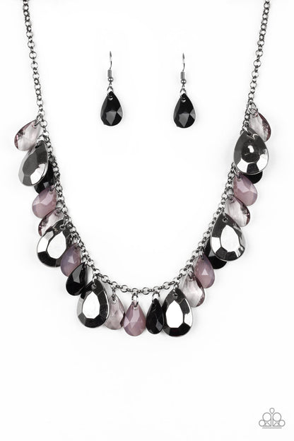Paparazzi Hurricane Season - Black Necklace