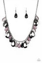 Paparazzi Hurricane Season - Black Necklace