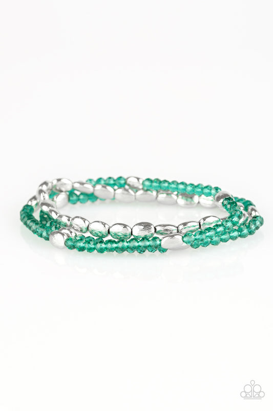 Paparazzi Hello Beautiful - Green Bracelet