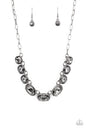 Paparazzi Gorgeously Glacial - Black Necklace