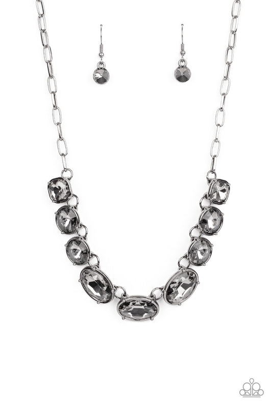 Paparazzi Gorgeously Glacial - Black Necklace