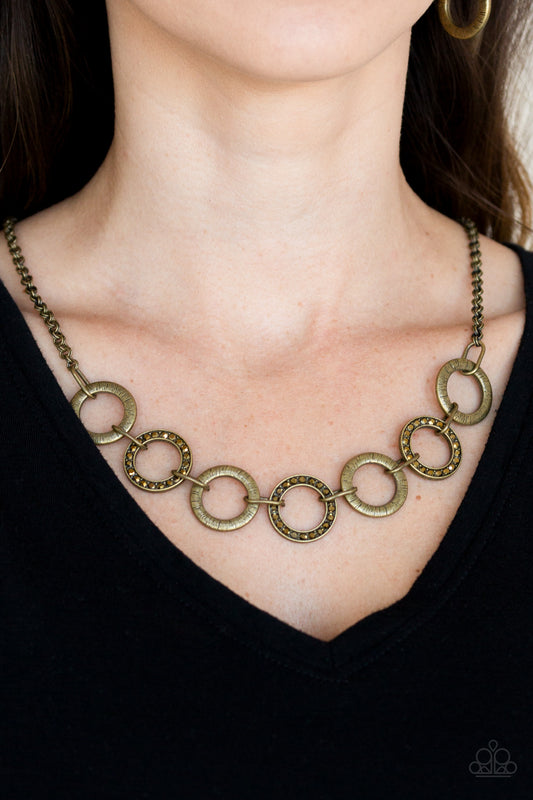 Paparazzi Modern Day Madonna - Brass Necklace