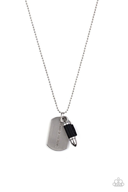 Paparazzi Proud Patriot - Men's Necklace ( Because Of The Brave )