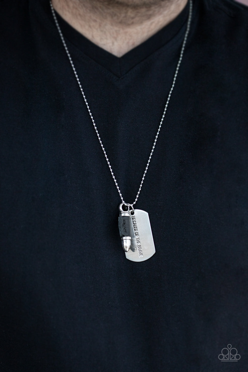 Paparazzi Proud Patriot - Men's Necklace ( Because Of The Brave )