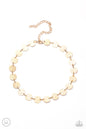 Paparazzi Reflection Detection - Gold Choker Necklace
