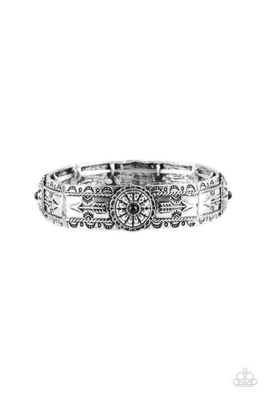 Paparazzi Southern Boarders - Black Bracelet