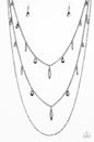 Paparazzi Bravo Bravado - Black Necklace