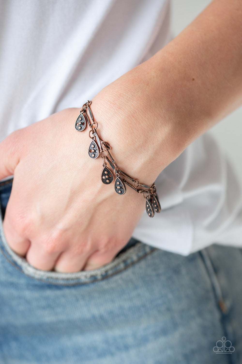 Paparazzi Gypsy Glee - Copper Bracelet