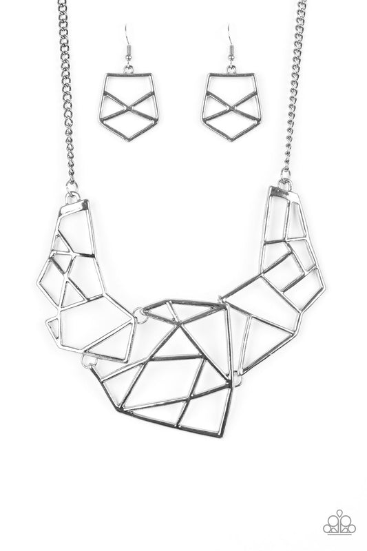 Paparazzi World Shattering - Black Necklace