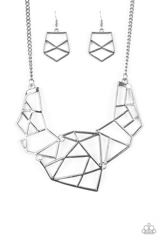 Paparazzi World Shattering - Black Necklace