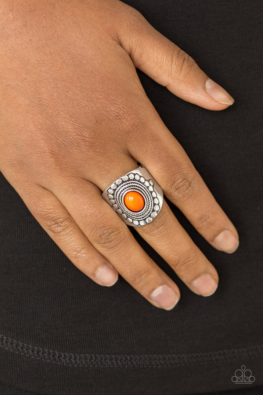 Paparazzi ZEN To One - Orange Ring