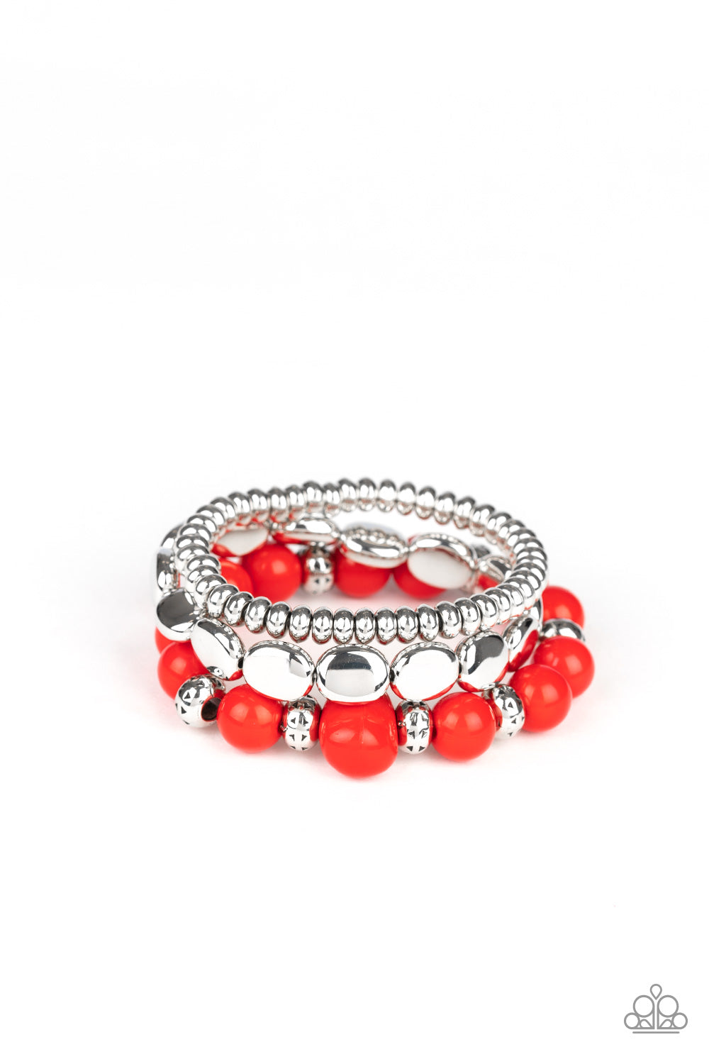 Paparazzi Prismatic Pop - Red Bracelet