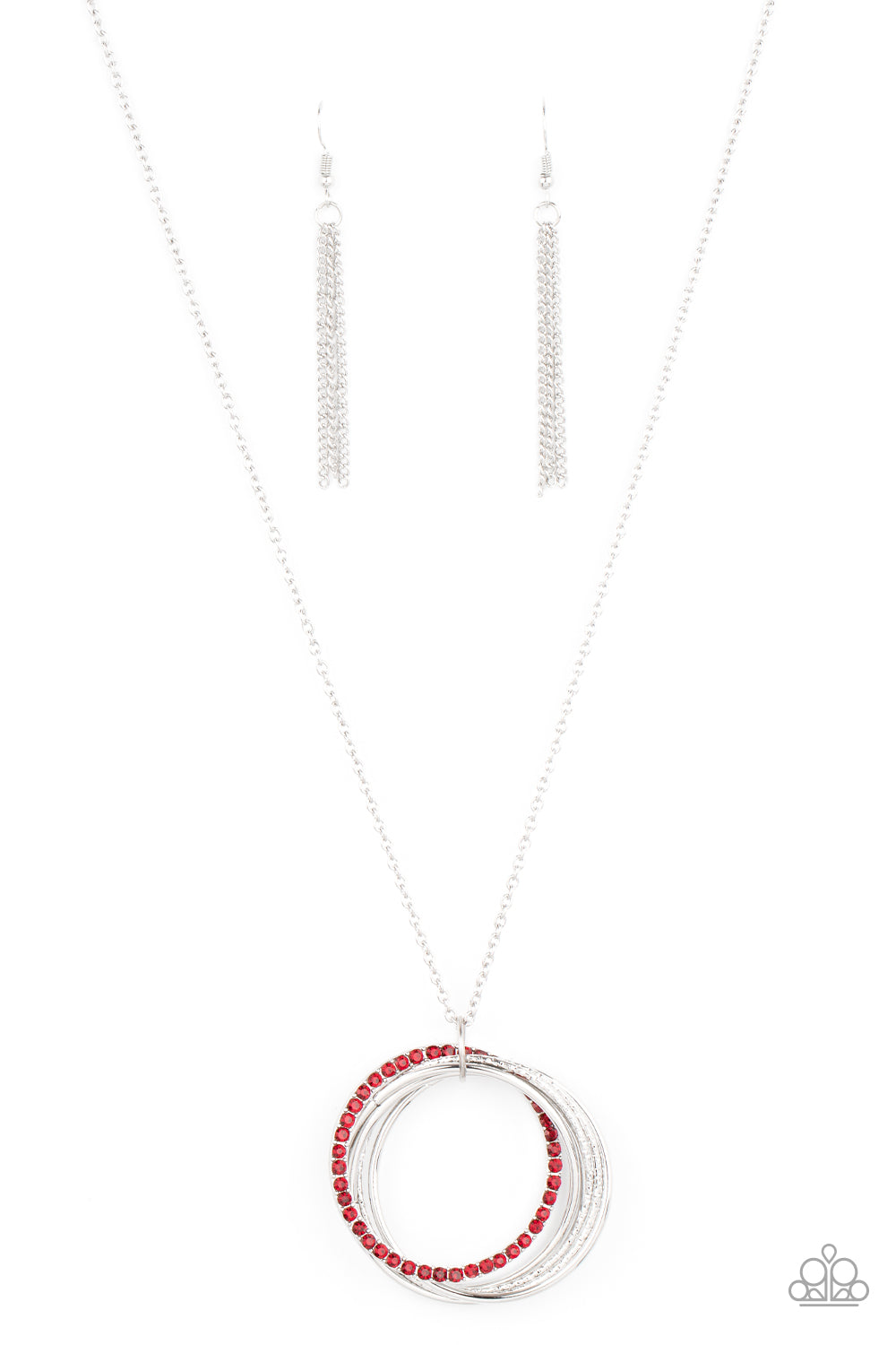 Paparazzi Harmonic Halos - Red Necklace