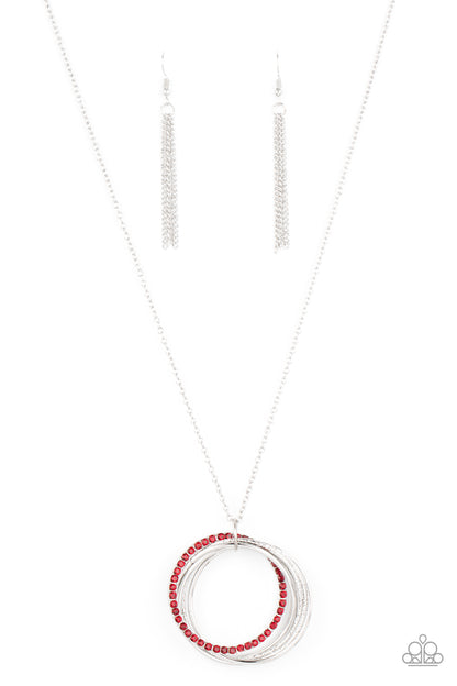 Paparazzi Harmonic Halos - Red Necklace