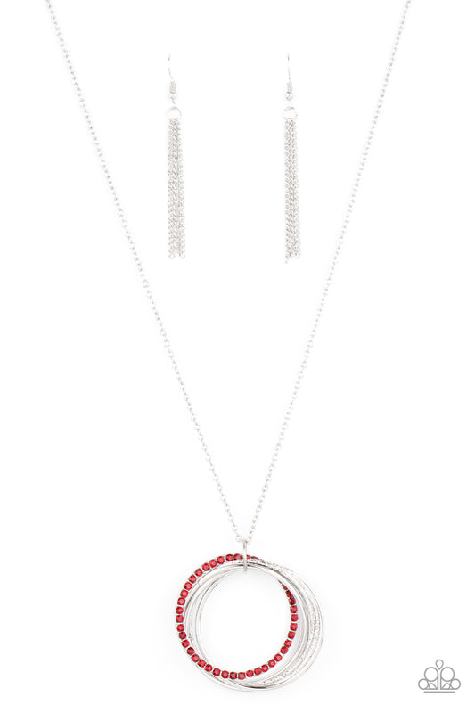 Paparazzi Harmonic Halos - Red Necklace