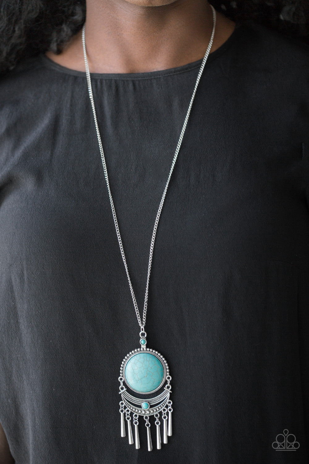 Paparazzi Rural Rustler - Blue Necklace