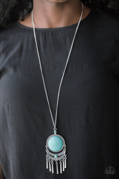Paparazzi Rural Rustler - Blue Necklace
