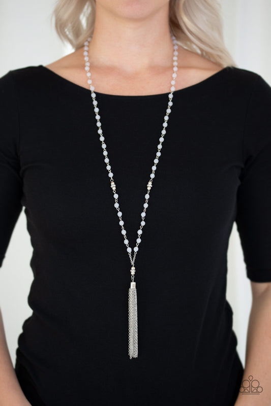 Paparazzi Tassel Takeover - White Necklace