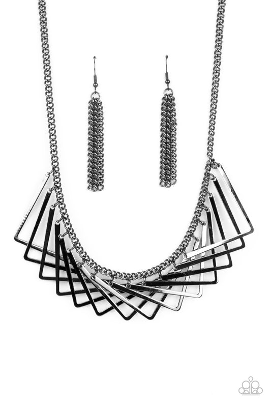 Paparazzi Metro Mirage - Black Necklace