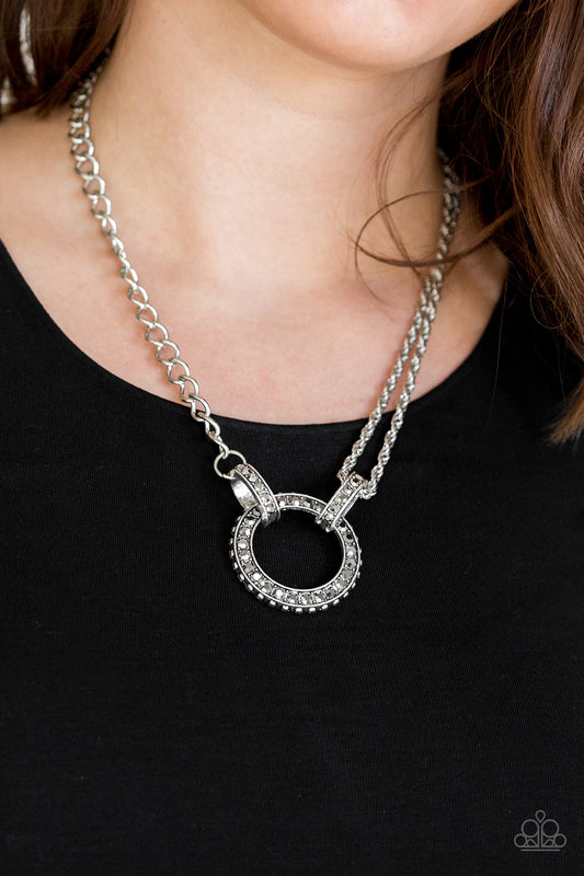 Paparazzi Dazzle Dazzle - Silver Necklace