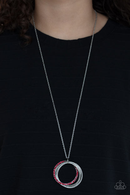 Paparazzi Harmonic Halos - Red Necklace