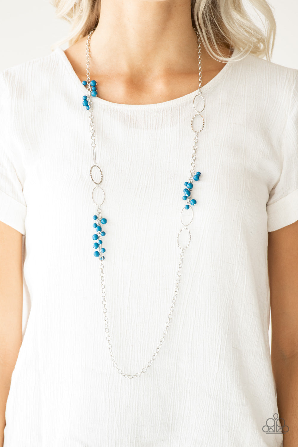 Paparazzi Flirty Foxtrot - Blue Necklace