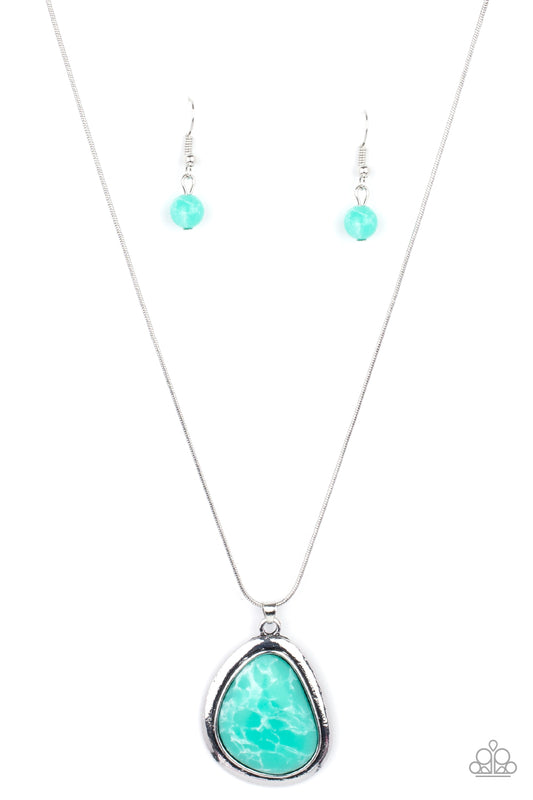 Paparazzi Canyon Oasis - Green Necklace